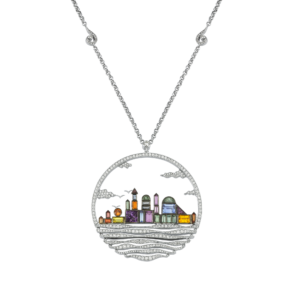 Istanbul City Silhouettes Necklace