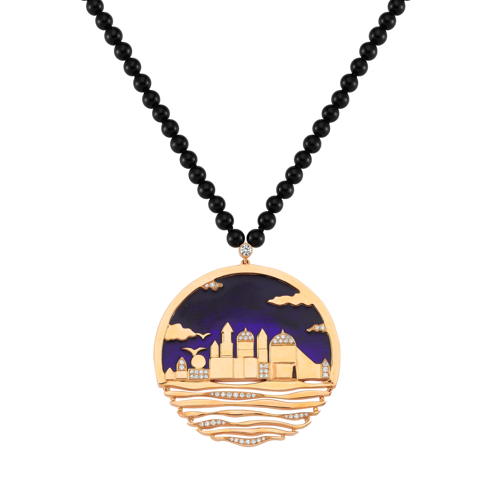 Istanbul City Silhouettes Necklace