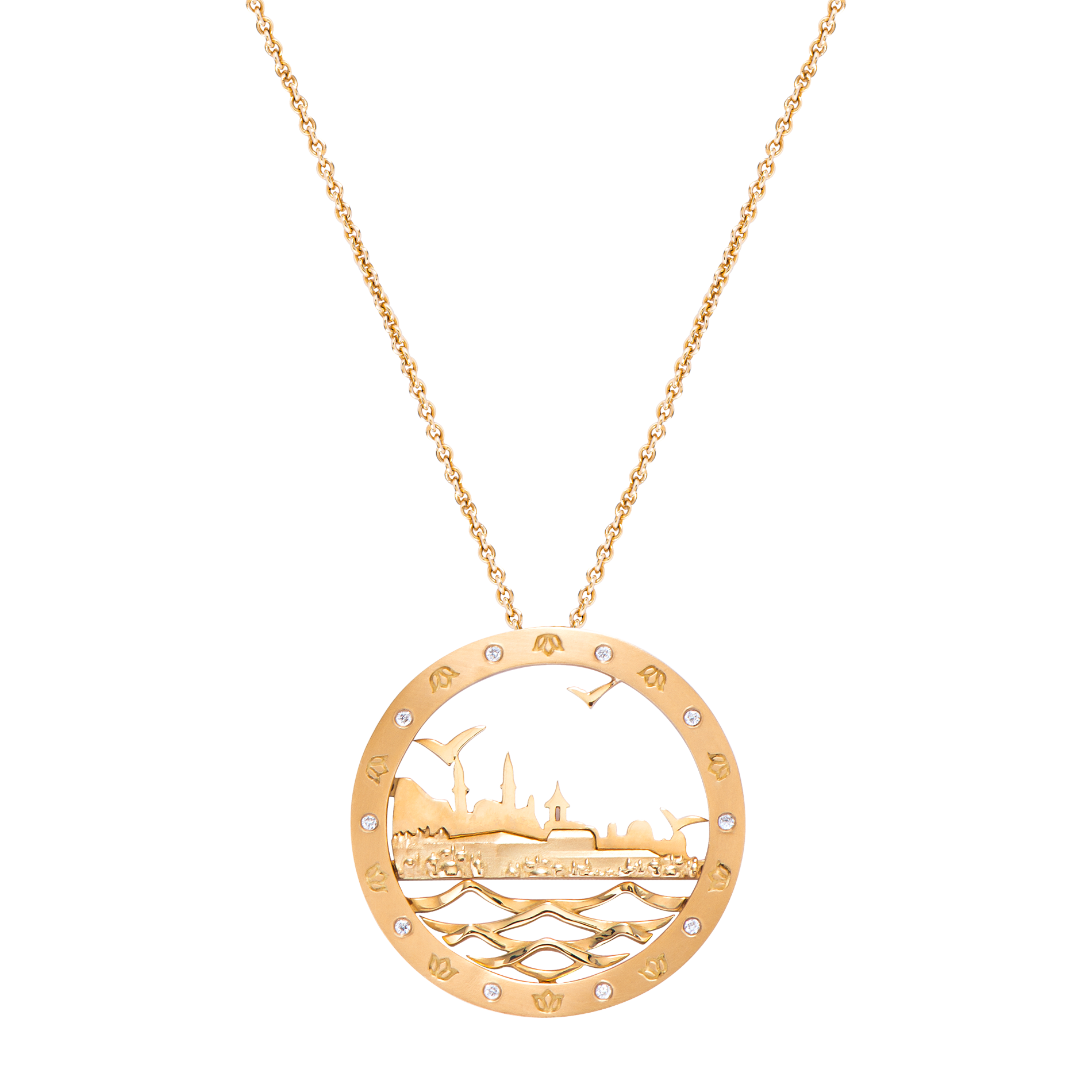 Istanbul City Silhouettes Necklace