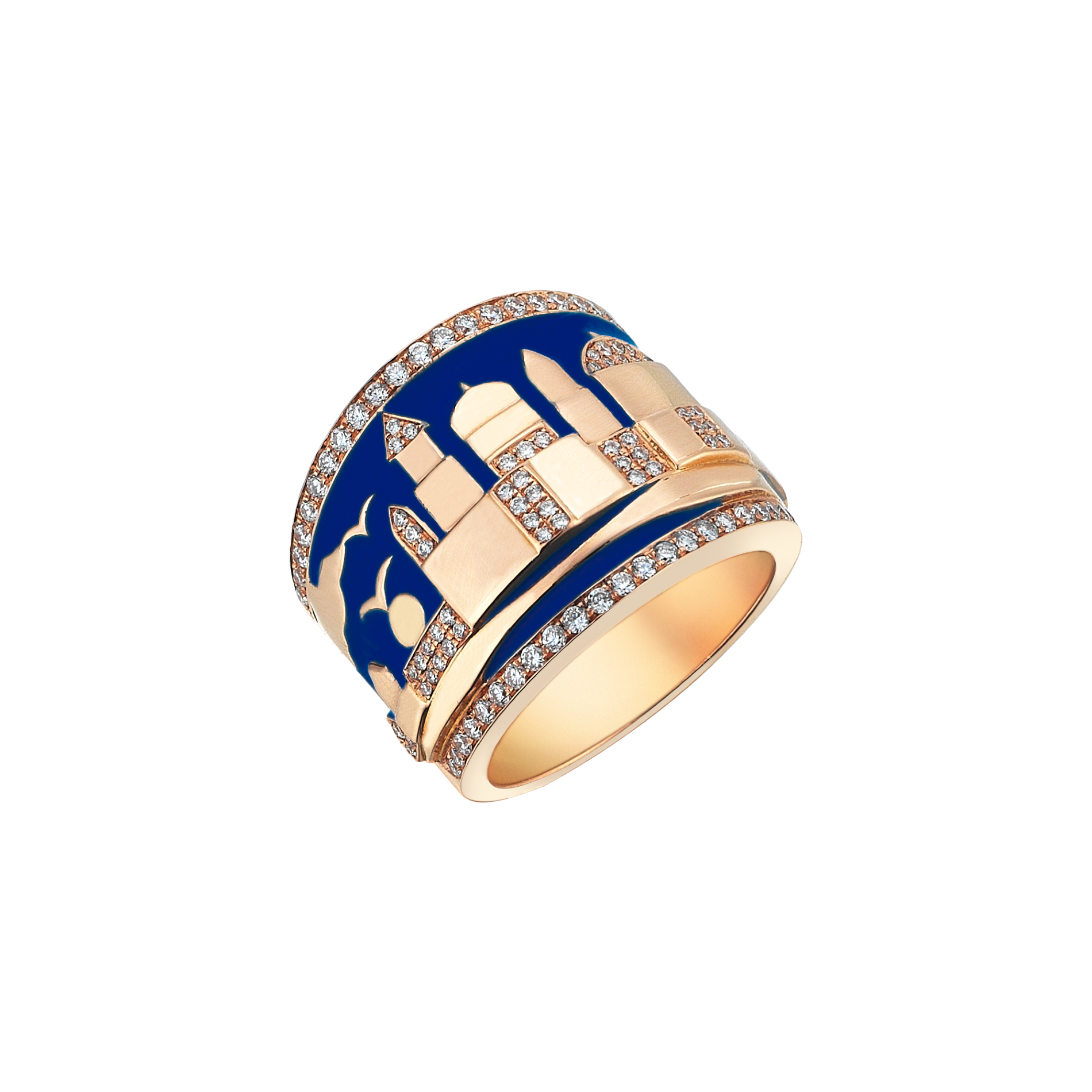 Istanbul City Silhouettes Ring