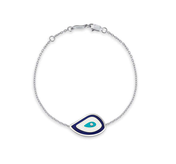 DHRUVS COLLECTION 925 Pure Silver Evil Eye Nazariya Bracelet with Black  Crystals for Girls & Women : Amazon.in: Fashion