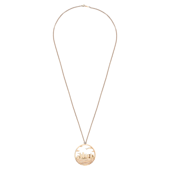 Qatar City Silhouettes Necklace Gilan